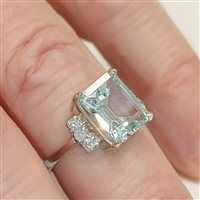 Anello Vidali Gioielli Donna in Oro bianco Topazio ANOR-54-34 - ANOR-54-34